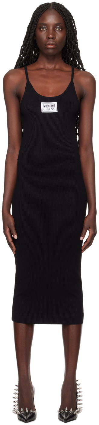Šaty Moschino Moschino Jeans Patch Midi Dress Čierna | 0417 3259, 0