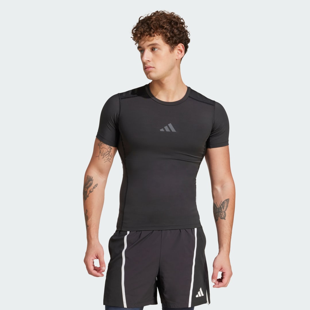 Tričko adidas Performance Techfit Control Training T-Shirt Čierna | JI5696, 0