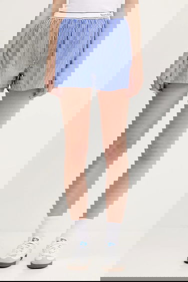 Šortky Sporty & Rich Sporty & Rich Serif Logo High Waist Shorts Modrá | SH015612300ST02, 0