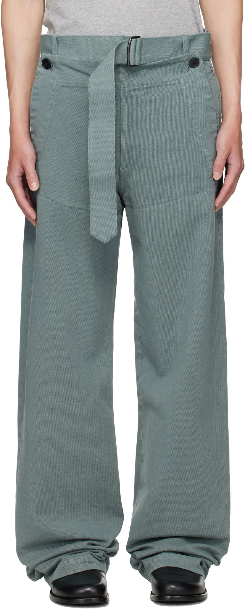 Nohavice Dries Van Noten Dries Van Noten Sailor Trousers Zelené | 252-020985-2043