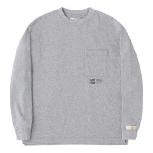 Tričko New Balance Long Sleeve T-Shirt Regular Fit Šedá | AMT25023-HGR