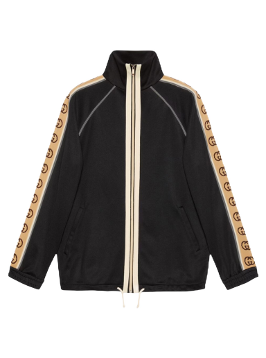 Bunda Gucci Oversize Technical Jersey Jacket Čierna | 598861 XJBZ8 1082