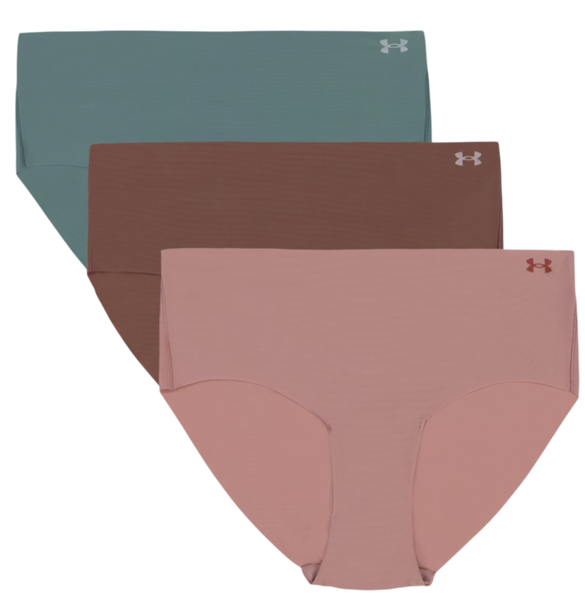 Nohavičky Under Armour Under Armour Solid 3-Pack Hipster Panties Ružová | 1383895-673