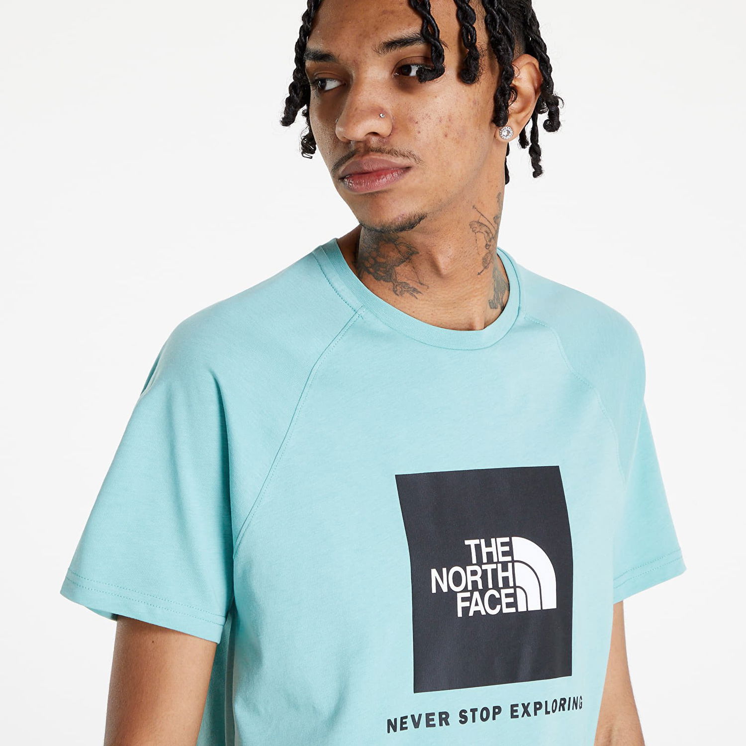 Tričko The North Face Short Sleeve Raglan Redbox Tee Zelené | NF0A3BQO6R71, 0