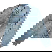 Stone Bleach Trucker Jacket Stone Dirty Blue Denim