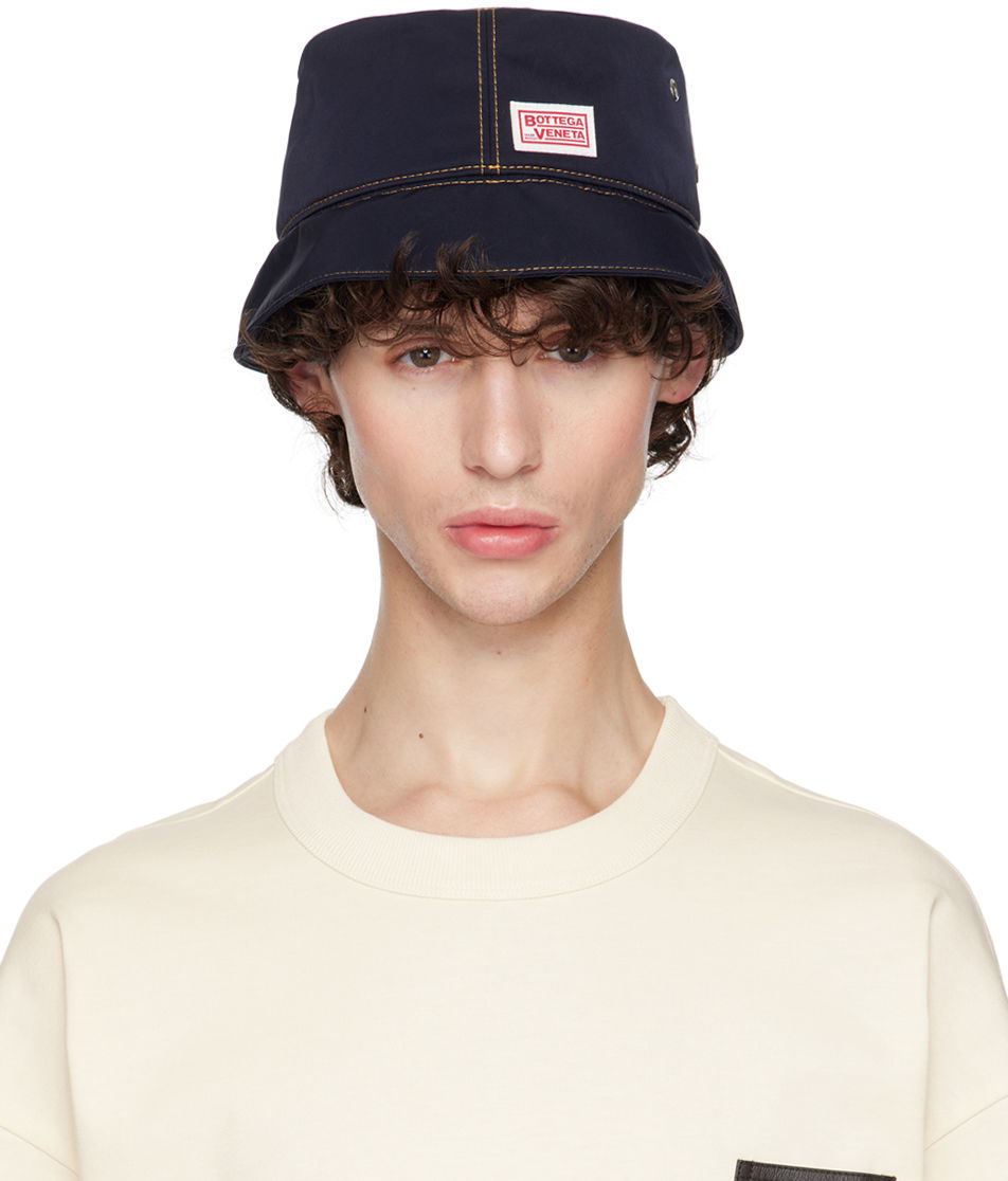 Klobúk Bottega Veneta Navy Tech Nylon Bucket Hat Navy | 687343 VF4K0 4121, 0