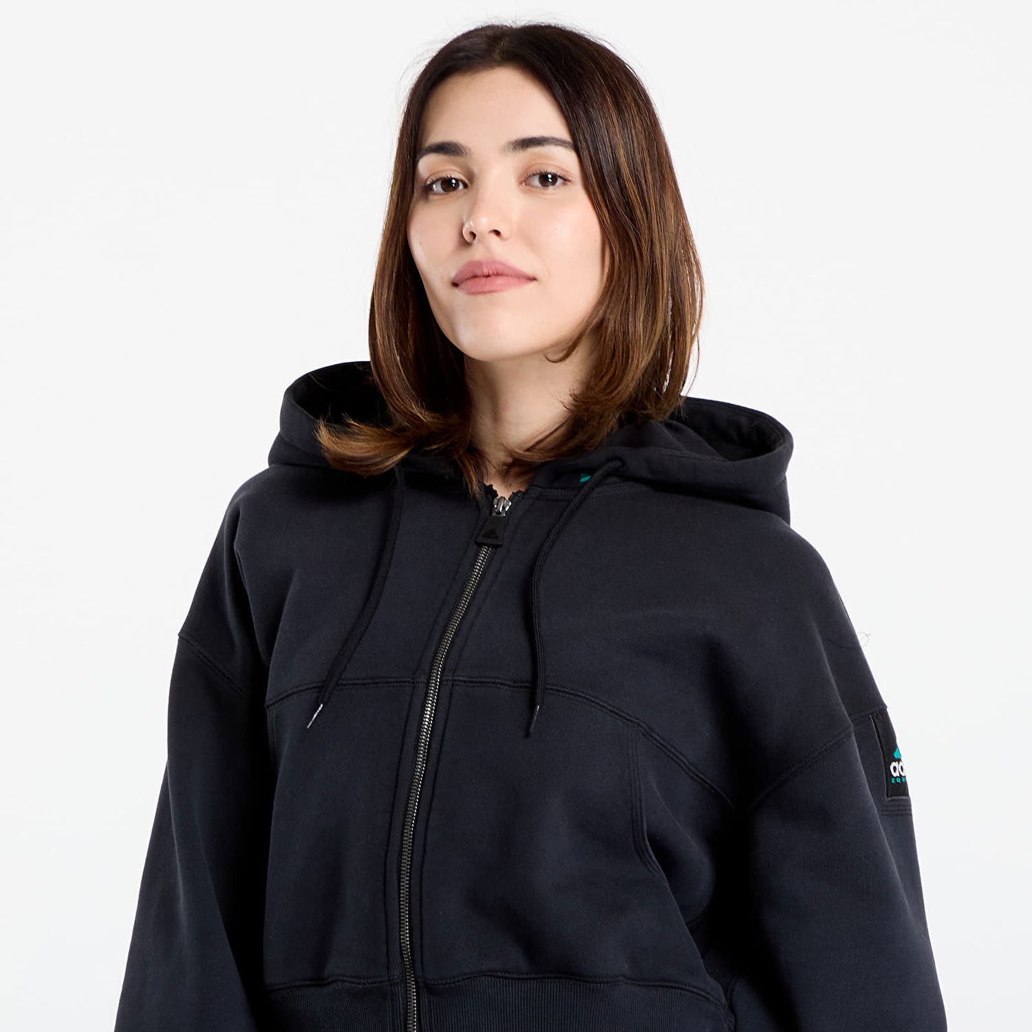 Mikina adidas Performance EQT Cropped Hoodie Čierna | JW7348, 1