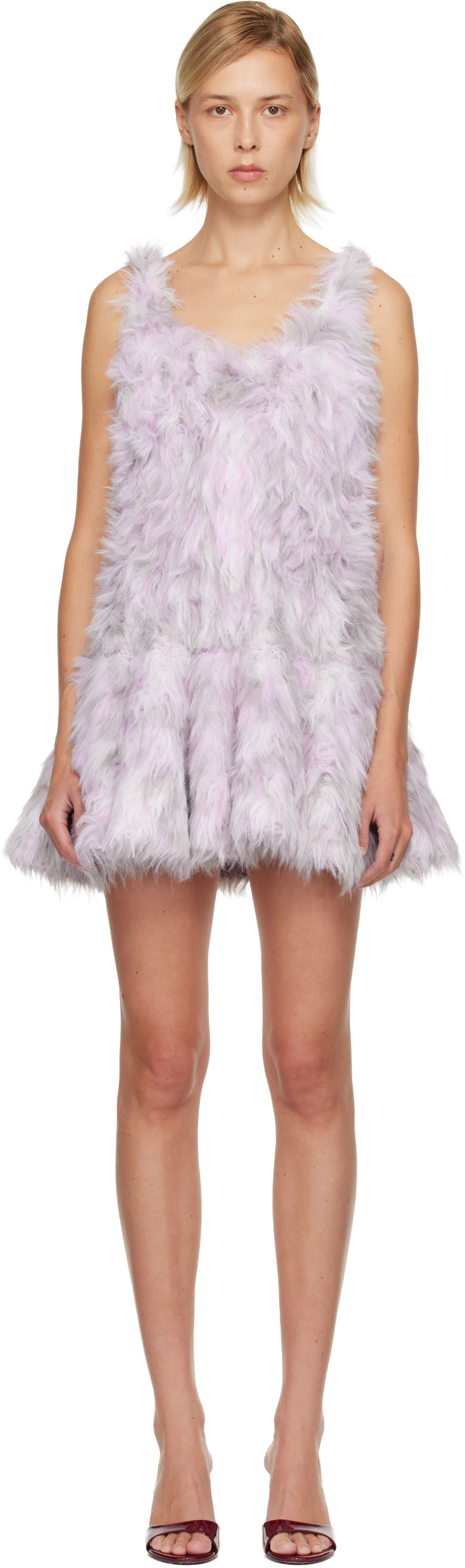 Šaty Diesel M-Astrid Faux-Fur Minidress Rôznofarebný | A21450 0EGCD, 0