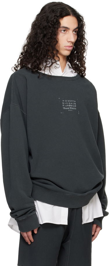 Mikina Maison Margiela Maison Margiela Stamp Logo Sweatshirt Šedá | S50GU0235 M25019, 1