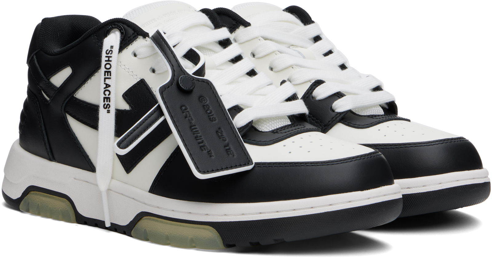 Out Of Office Calf Leather "Black White"