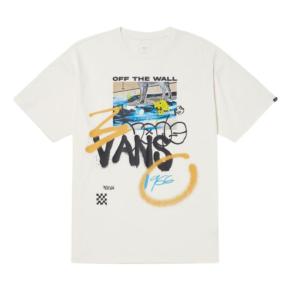 Tričko Vans College Graphic T-Shirt Biela | VN000GPTFS8, 0