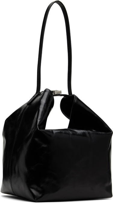 Taška cez rameno BY FAR BY FAR Maxi Bea Creased Leather Shoulder Bag Čierna | MWBSB054CL034BK001PL, 1