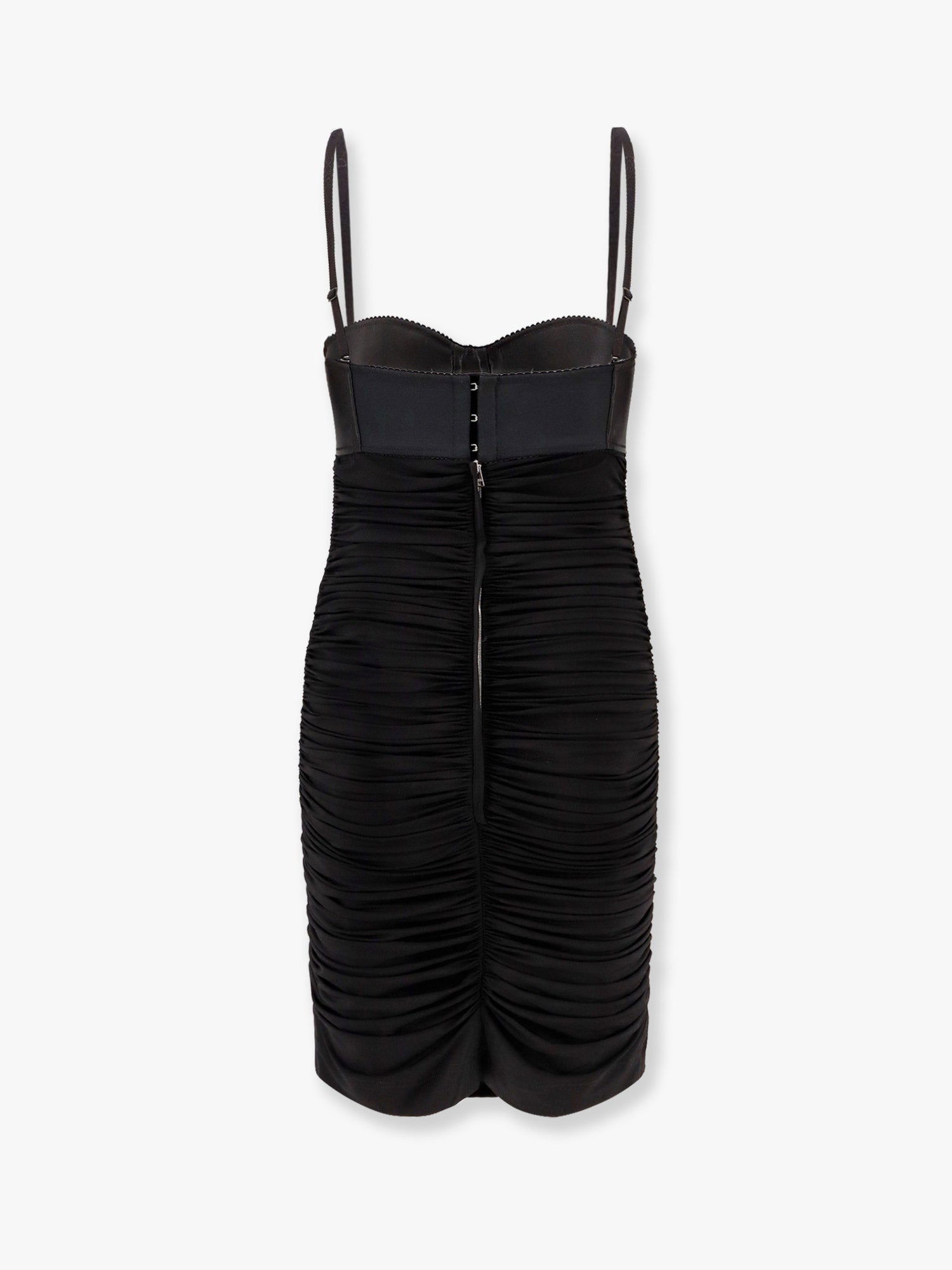 Šaty Dolce & Gabbana Dolce & Gabbana Ruched Bodycon Mini Dress Čierna | F6JSVTFUIAUN0000, 1