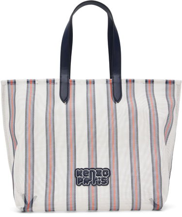 Tote bag KENZO Kenzo 'KENZO Coast Lines' Large Tote Bag Biela | FF68SA411FS1, 0