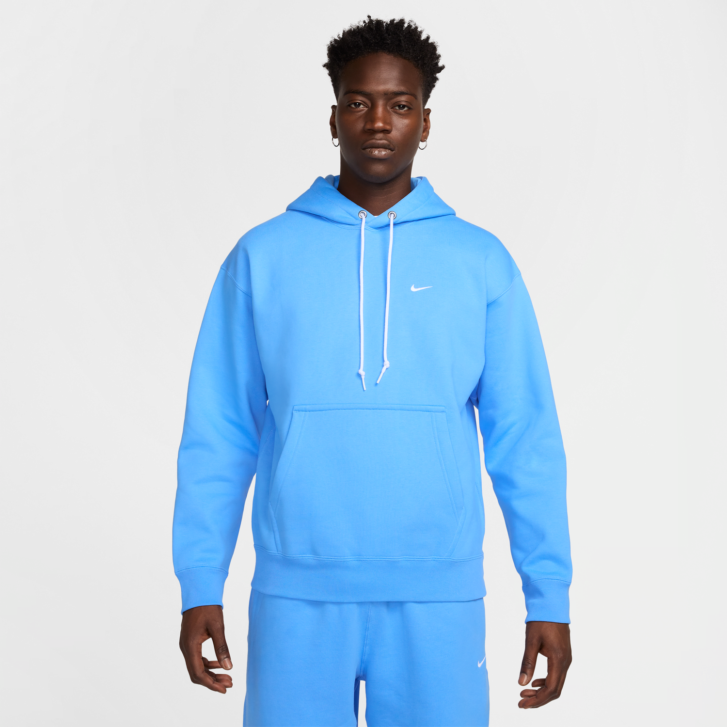 Mikina Nike Solo Swoosh Fleece Hoodie Modrá | DX1355-412, 1