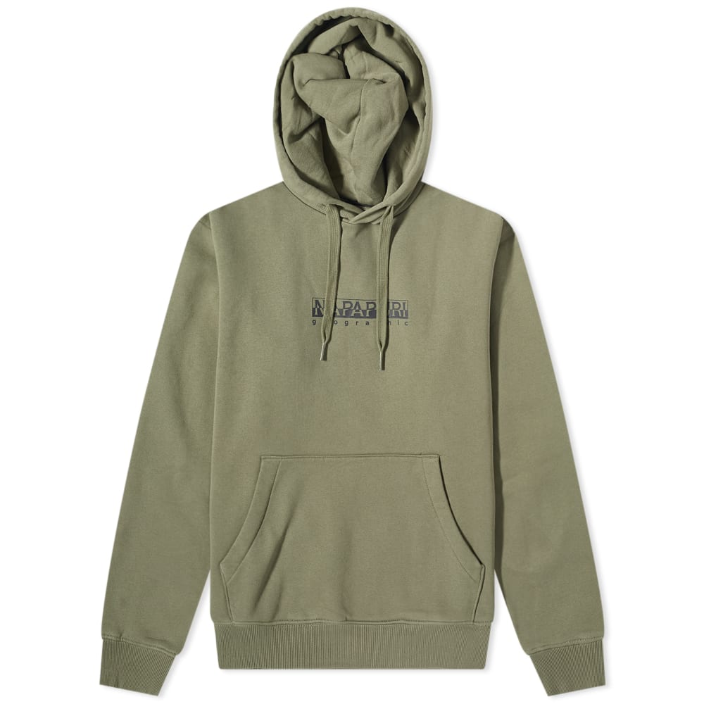 Mikina Napapijri Box Logo Popover Hoody Zelené | NP0A4GBE-GAE, 0