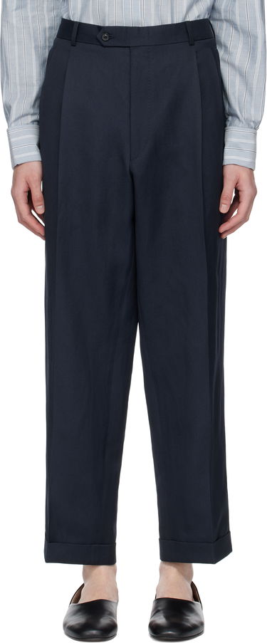 Nohavice Maison Margiela Maison Margiela Turn-up Trousers Navy | S50KA0669 M35287, 0