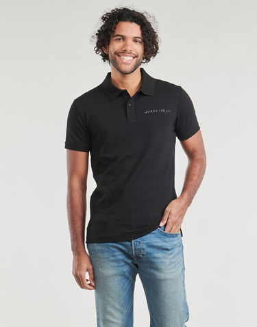 Polo tričko GUESS NOLAN SS POLO Čierna | M4RP6-KBL51-JBLK, 0