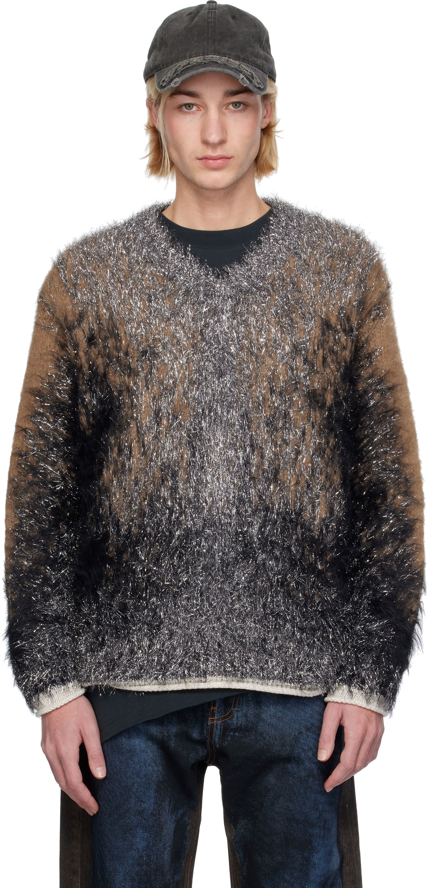 Sveter Y/PROJECT Hairy Gradient Sweater Hnedá | 206SW012, 0