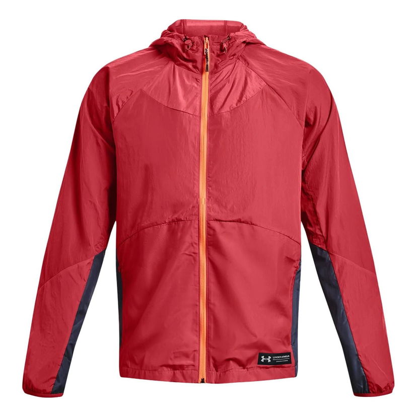 Vetrovka Under Armour Rush Woven Full Zip Jacket Červená | 1377181-638