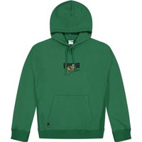 Mikina Puma DOWNTOWN Graphic Hoodie Zelené | 538244 37, 0