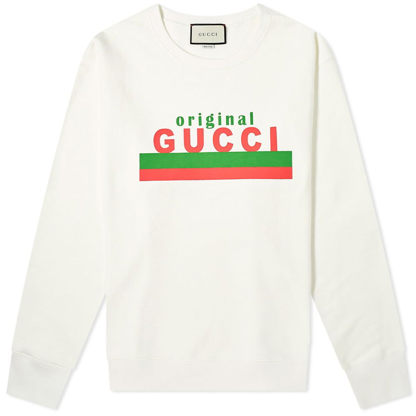Mikina Gucci Gucci Original Print Crew Sweatshirt Biela | 626990-XJCOR-9192