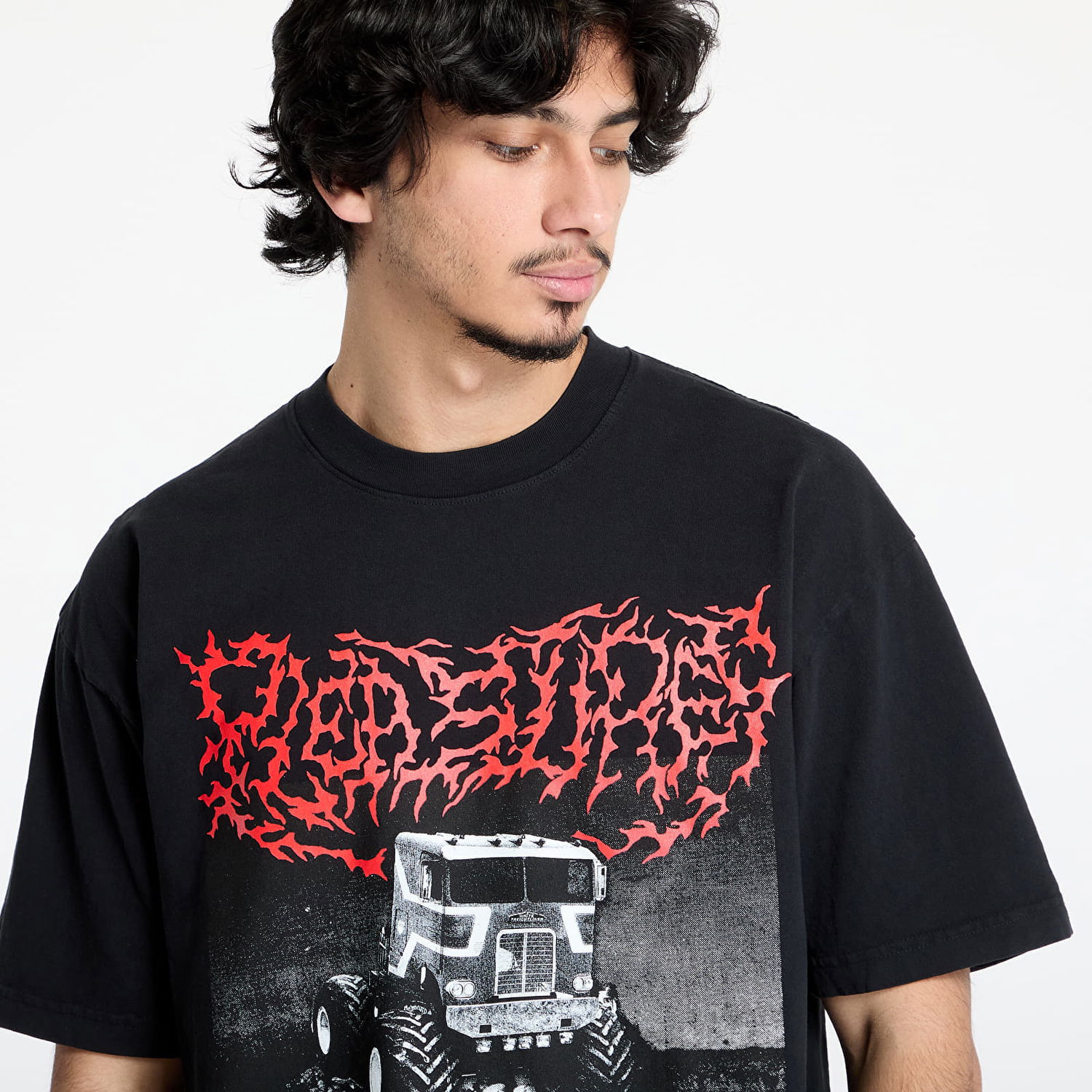 Tričko Pleasures PLEASURES Off Road Graphic T-Shirt Čierna | P25SP065 BLACK, 1