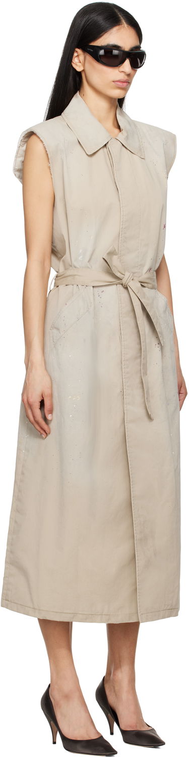 Šaty Maison Margiela MM6 Maison Margiela Sleeveless Trench Coat Béžová | S62FB0082 S78537, 1