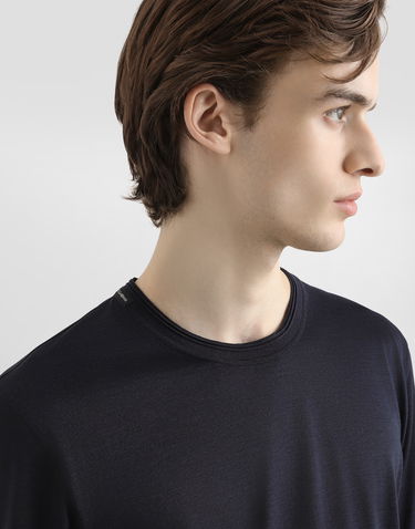 Tričko Dolce & Gabbana Dolce & Gabbana Silk Short-Sleeved T-Shirt Navy | G8ST1TFU75FS8282, 3