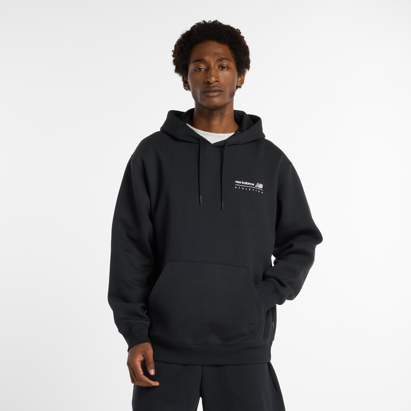 Mikina New Balance Pullover Hoodie with Kangaroo Pocket Čierna | NBMT53528BK