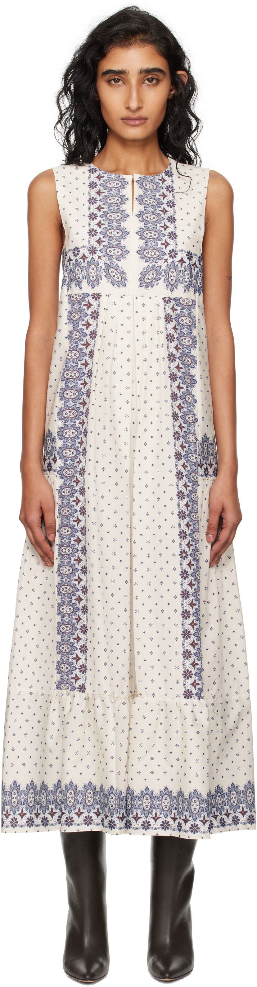 Šaty Max Mara Weekend Max Mara Manila Midi Dress Biela | 2525226021600