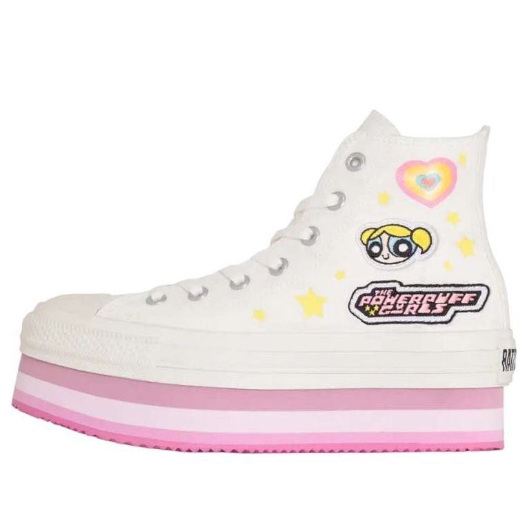 Oblečenie Converse Chuck Taylor All Star Chunkyline Hi Powerpuff Girls Biela | 31312820