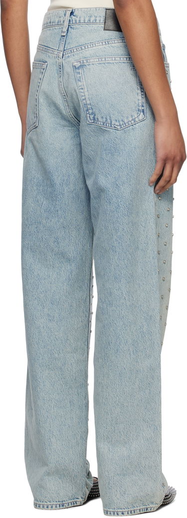 Džínsy rag & bone rag & bone Shea Relaxed Straight Jeans Modrá | WDD24H2998RGDE, 2
