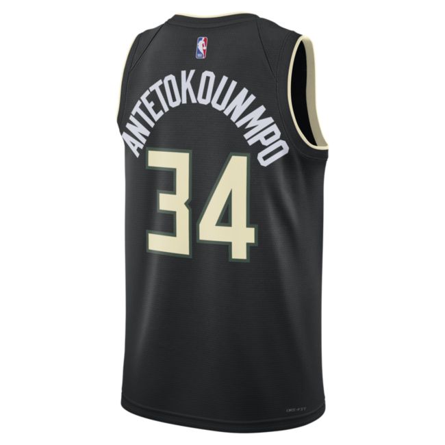 Dres Jordan Giannis Antetokounmpo Bucks Statement Edition 2020 Jersey Čierna | CV9484-010, 1