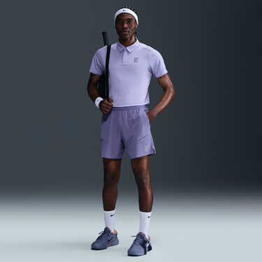 Polo tričko Nike NikeCourt Advantage Dri-FIT 6" Tennis Shorts Fialová | FZ6913-527, 2