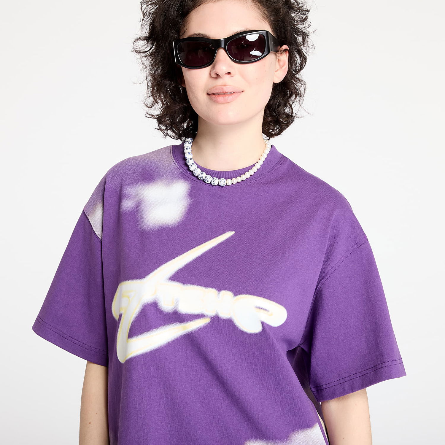 Tričko Footshop Walking Art By FTSHP T-Shirt Purple Clouds Fialová | FTSHP_400, 1