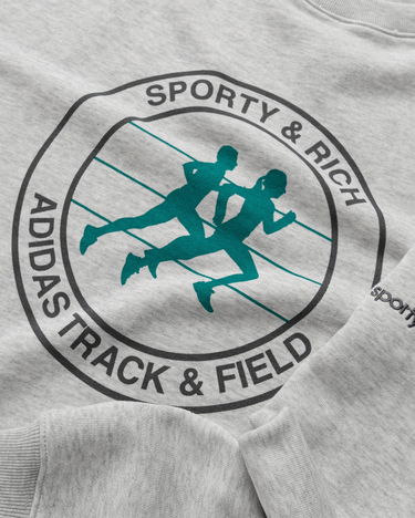 Mikina adidas Originals Track & Field Runners Sweatshirt Šedá | KA0719, 2