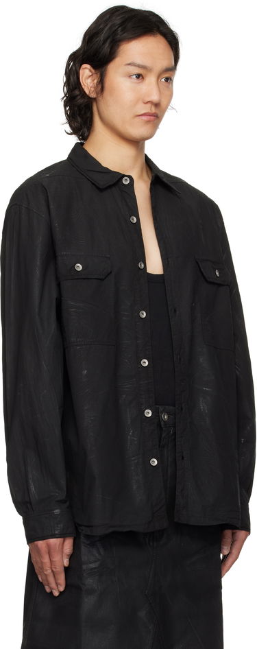 Košeľa Rick Owens Rick Owens DRKSHDW Hollywood Jumbo Overshirt Šedá | DU01E3297 PF, 4