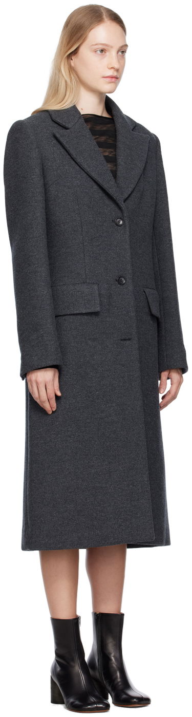 Kabáty We11done We11done Single-Breasted Coat Šedá | WD-CT3-23-065-W-DG, 1