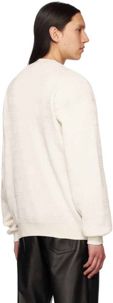Sveter VETEMENTS Textured Knit Cardigan Biela | VL16KN120W, 2