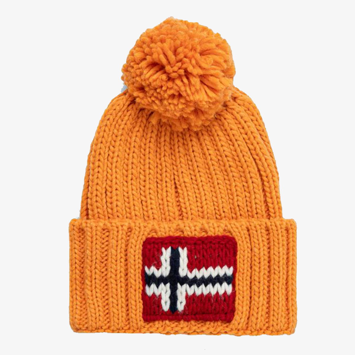 Kulicha Napapijri Orange Knit Pom-Pom Beanie Oranžová | NP0A4GKBA671, 0