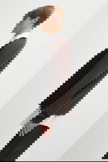 Sveter Maison Margiela V-Neck Color Block Raglan Wool Cardigan Rôznofarebný | SH2HP0013.M13160.961, 1