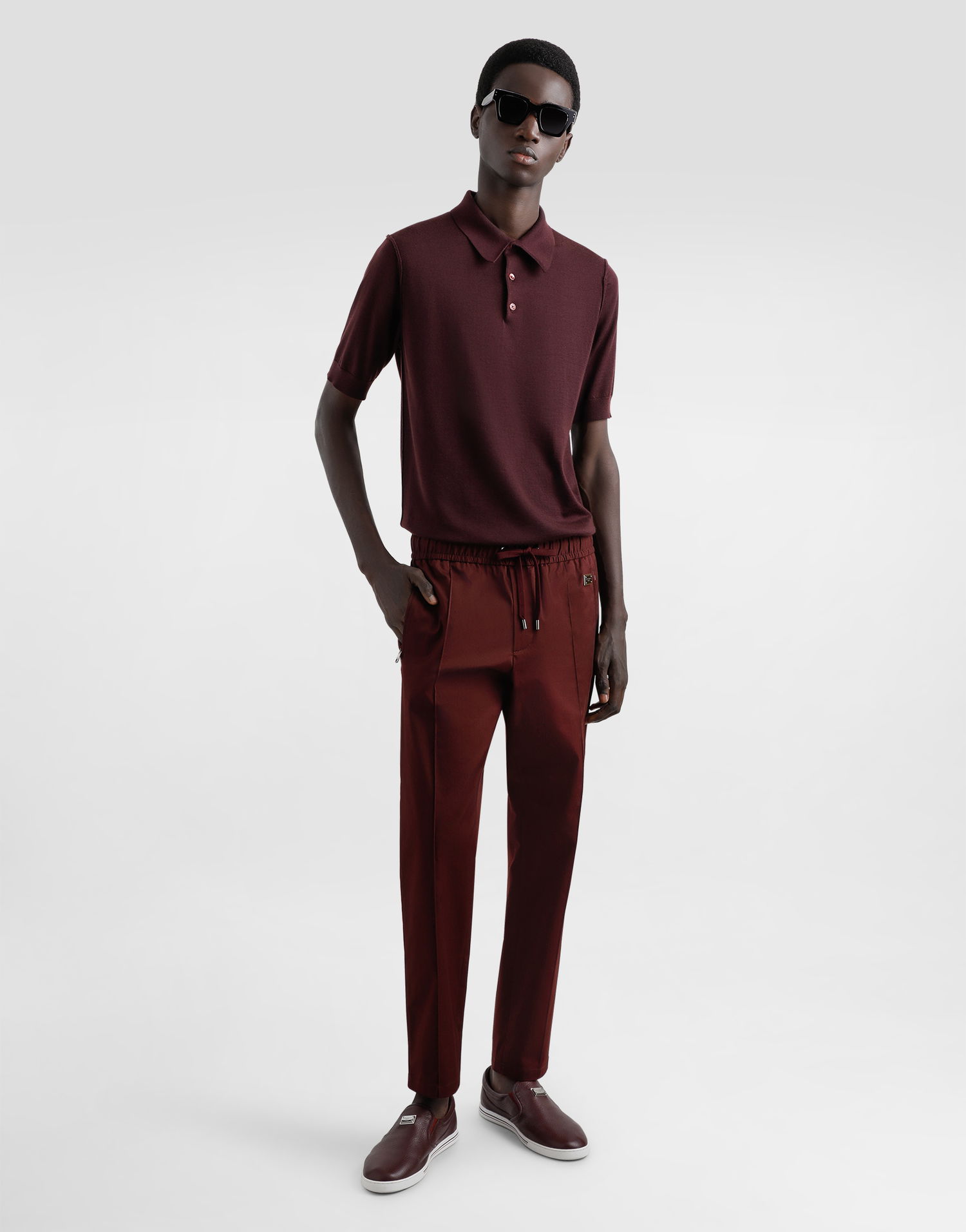 Tepláky Dolce & Gabbana Dolce & Gabbana Cotton Jogging Pants With Tag Vínová | GYACETFUFNVM5039, 1