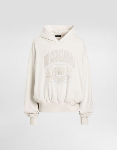 Mikina Dolce & Gabbana Dolce & Gabbana Embroidered Hoodie Biela | G9BJGZG7O2JA4567, 0