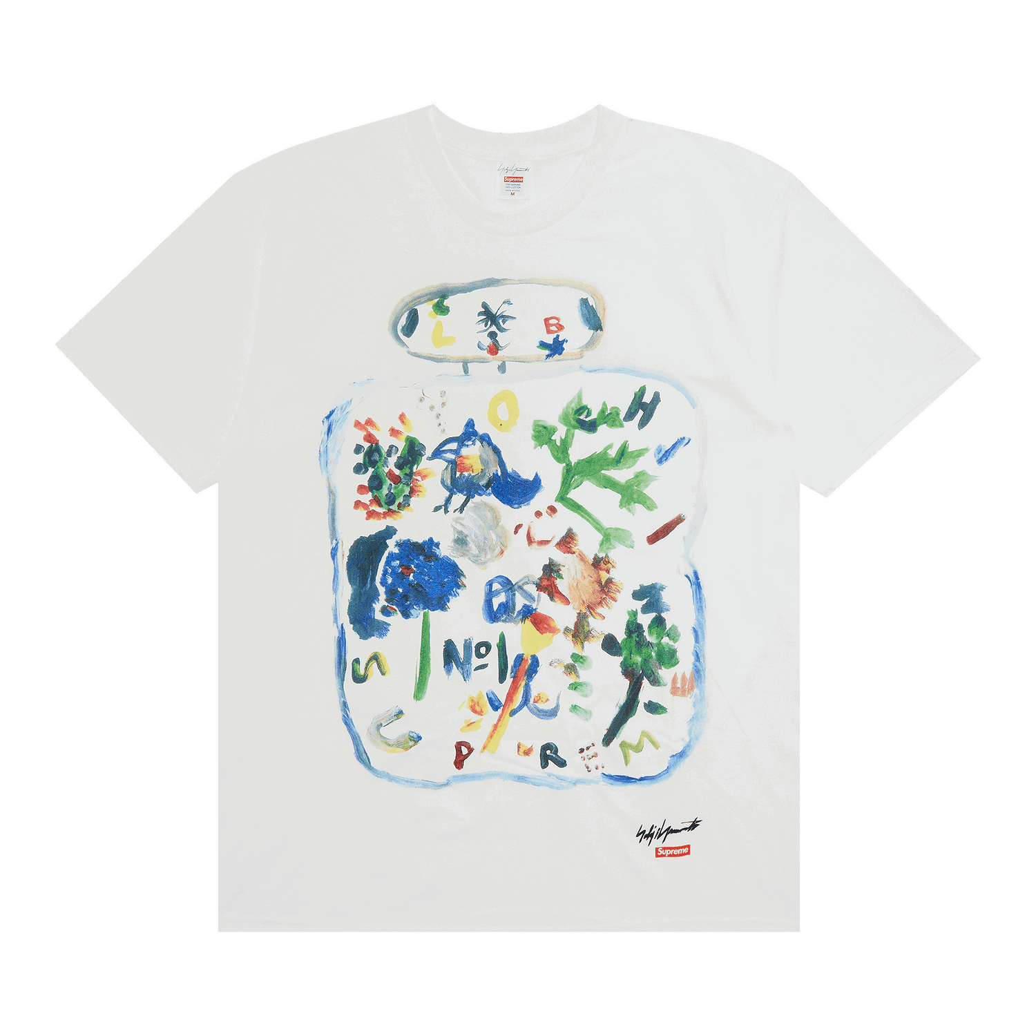 Tričko Supreme Yohji Yamamoto x Paint Tee Biela | FW22T3 WHITE, 0