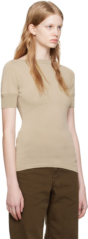 Tričko LEMAIRE Lemaire Darted Fitted T-Shirt Béžová | TO1044 LK1002, 3