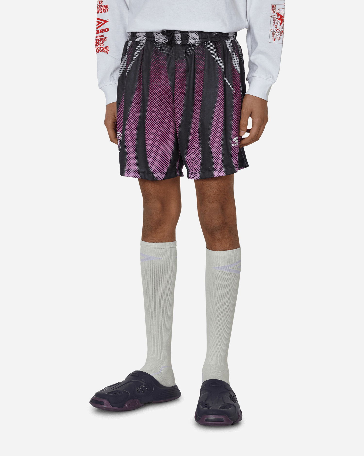 Šortky Umbro Kit Shorts Black / Purple Fialová | UBMW087FA57 MLT0001, 1