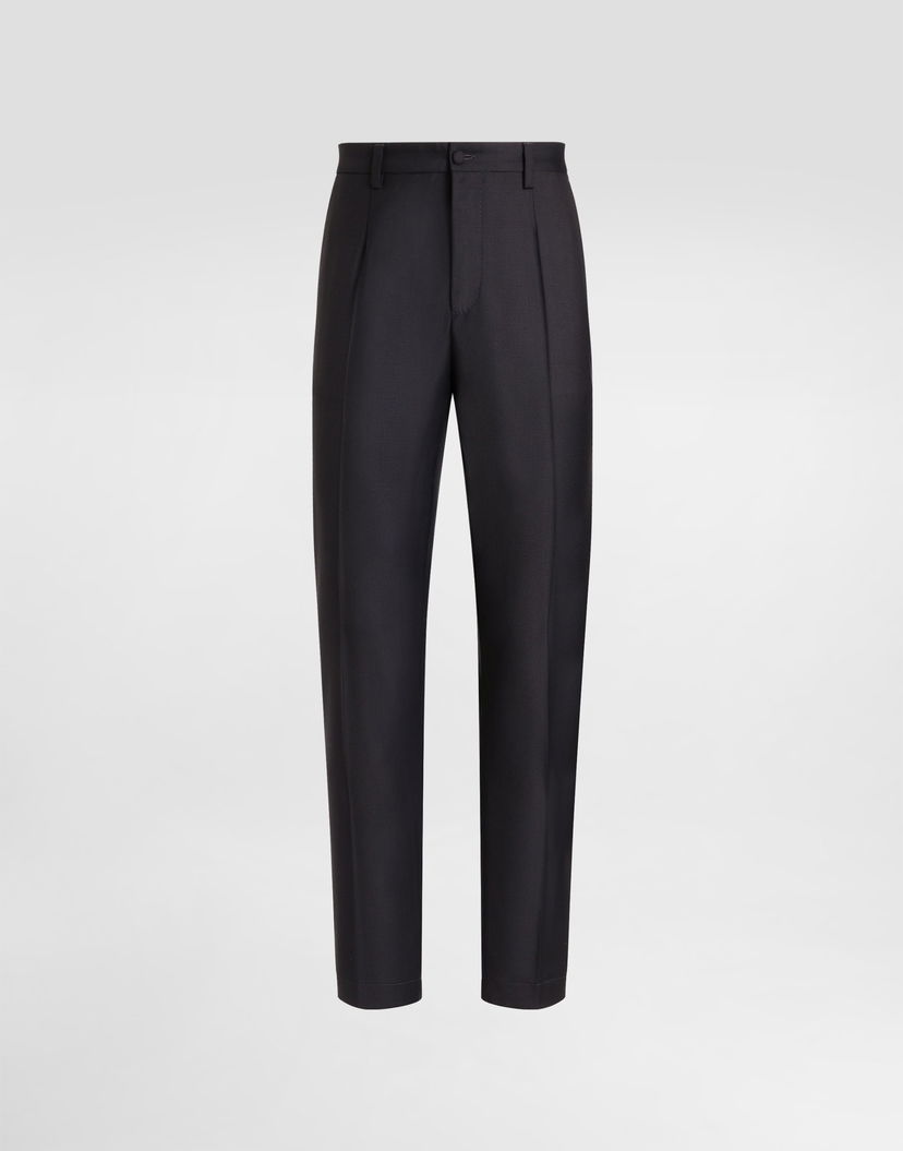 Nohavice Dolce & Gabbana Dolce & Gabbana Wool Twill Trousers Čierna | GW13ETFU269B0665