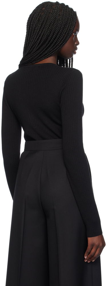 Body Max Mara Max Mara Urlo Ribbed Knit Sweater Čierna | 2421366111600, 2