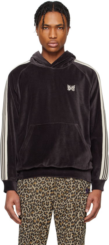 Mikina Needles Needles Velour Track Hoodie Fialová | QV320, 0